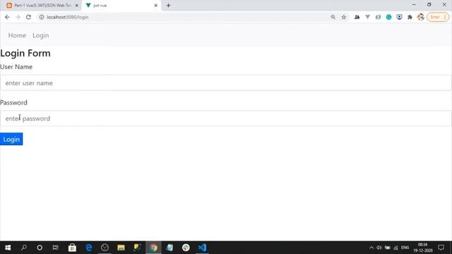 Part-2 VueJS3.0 JWT(JSON Web Token) Authentication(Access Token Implementation) смотреть онлайн