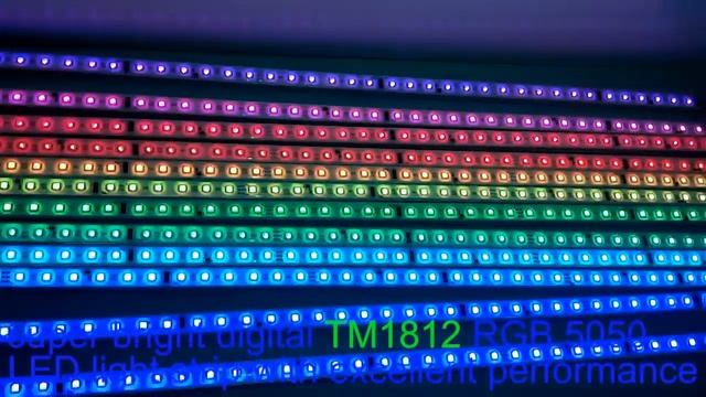 IP67 rigid TM1812 IC RGB 5050 LED strip - kutop.com смотреть онлайн