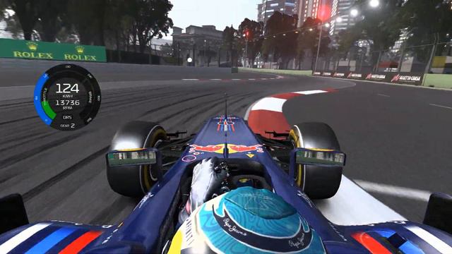Vettel REALISTIC LAP at Singapore in his 2011 Red Bull RB7! смотреть онлайн