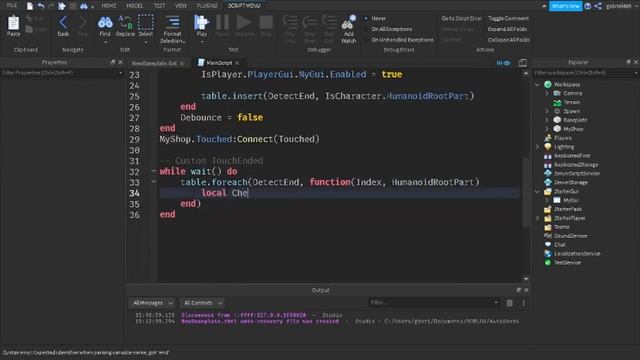 TouchEnded is Trash! - Roblox Scripting Tutorial смотреть онлайн