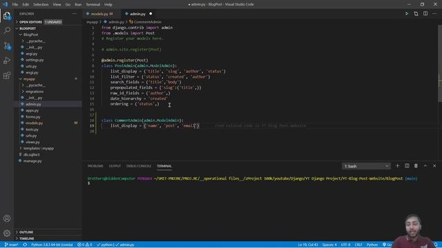 How to create comment system in Django | Comment model in Django | Blog Post website - 13 смотреть онлайн