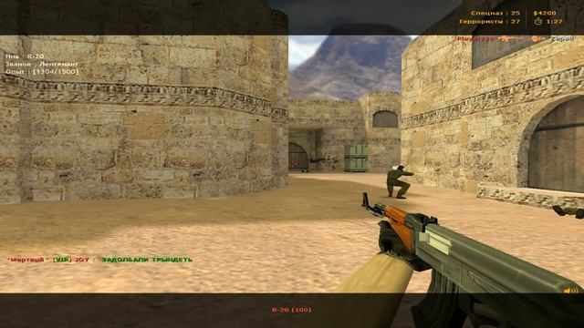 Бабушка играет в Cs 1.6 !!!