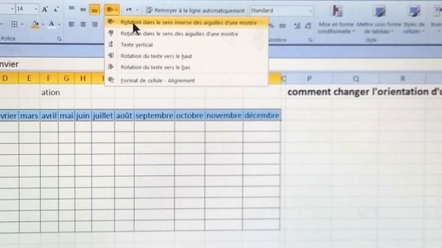 CHANGER L'ORIENTATION DU TEXTE MS EXCEL смотреть онлайн