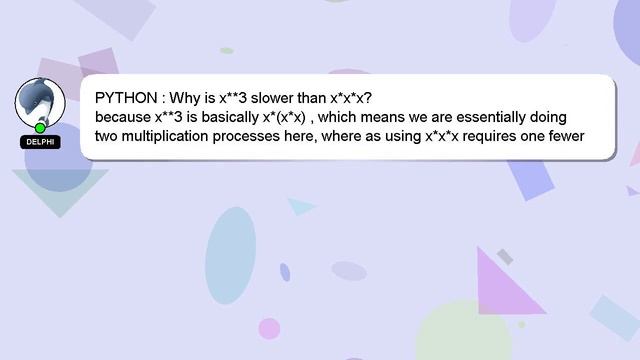 PYTHON : Why is x**3 slower than x*x*x? смотреть онлайн