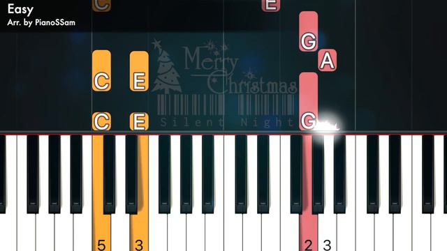 [Easy] Silent Night - Christmas | Piano Tutorial with Finger Numbers смотреть онлайн