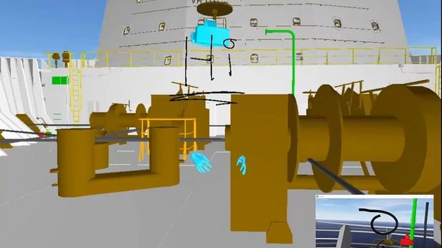 AVEVA Large Model, multi player VR - Ship CAD model смотреть онлайн