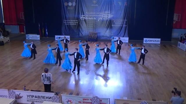 372 Ансамбль бального танца Ритм г Кореновск Руский вальс смотреть онлайн