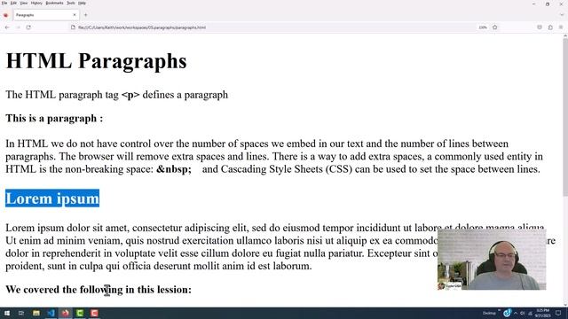How to Create HTML Paragraphs | Learn HTML Part 5 смотреть онлайн