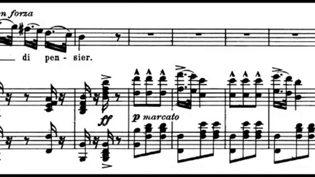 La donna e mobile (Rigoletto - G. Verdi) Score смотреть онлайн