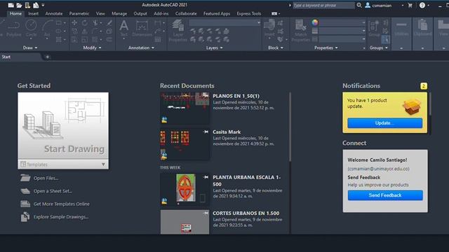 Autodesk AutoCAD 2021 Start 2021 11 11 10 03 36 смотреть онлайн
