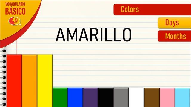 Learn quickly Spanish basic vocabulary: Numbers, Colors, Days and Months смотреть онлайн
