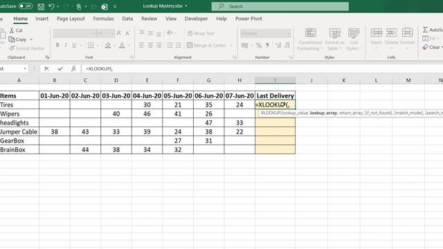 XLOOKUP for Last non-blank cell in a row смотреть онлайн