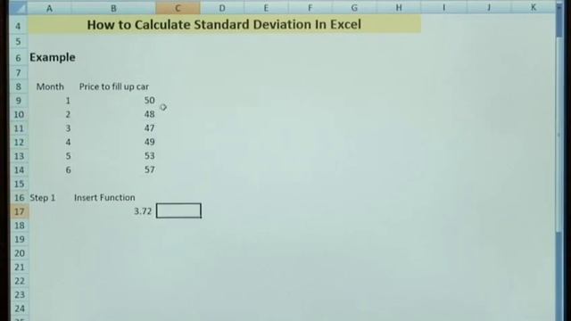 How To Compute Standard Deviation In Excel смотреть онлайн