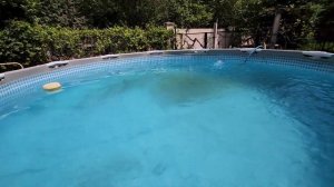 Бассейн после зимы, невероятное превращение.