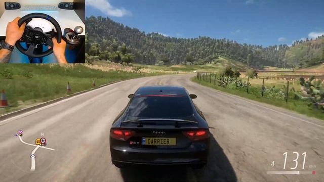 Forza Horizon 5 | AUDI RS 7 SPORTBACK 2013 | руль Thrustmaster T300RS смотреть онлайн