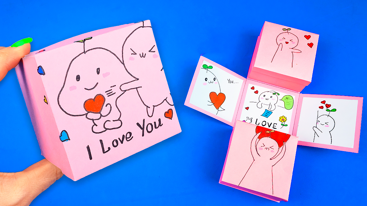 Как сделать подарочную коробку Оригами коробочка из бумаги Идея подарка своими руками смотреть онлайн