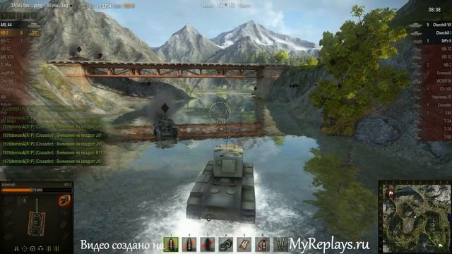 WOT: Перевал - КВ-2 - 11 фрагов - смотреть онлайн