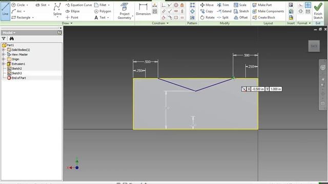Loft feature: Connecting 2D sketches to make 3D Objects - Autodesk Inventor Tutorial #3 смотреть онлайн