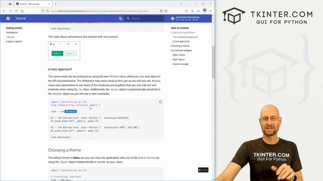 Modern GUI Design with TTKBootstrap - Tkinter TTKBootstrap 1 смотреть онлайн