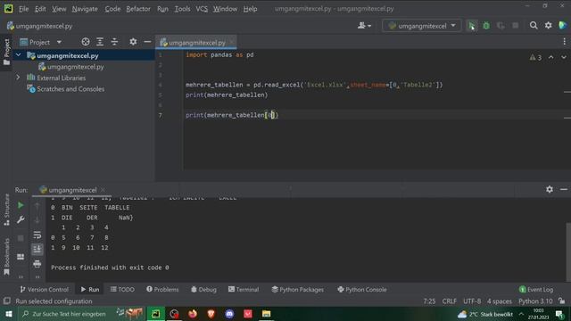 Python Tutorial #19 Mit Python & pandas Excel Dateien lesen und bearbeiten [GERMAN/DEUTSCH] смотреть онлайн