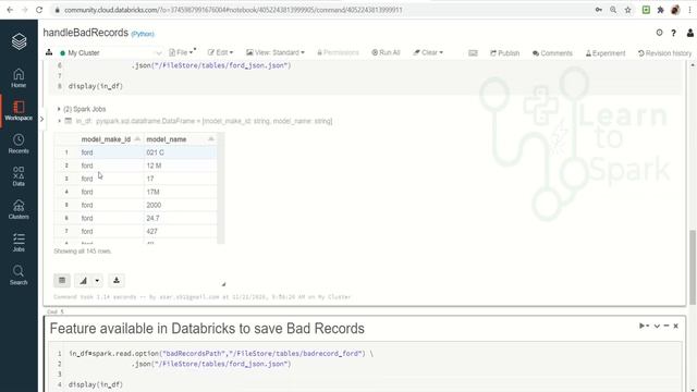 Spark Scenario Based Question | Handle Bad Records in File using Spark | LearntoSpark смотреть онлайн