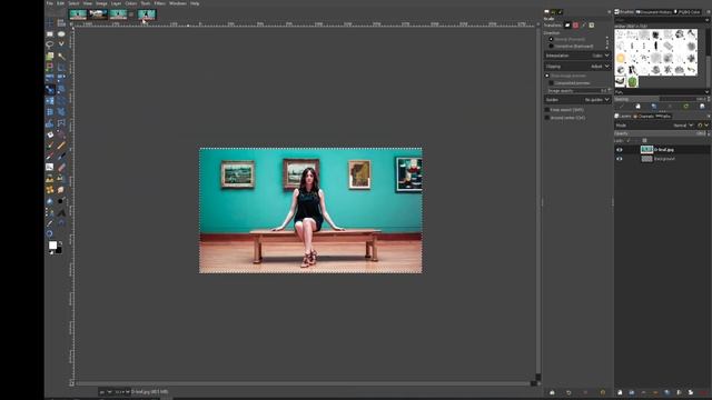 Gimp Resize image to fit canvas смотреть онлайн