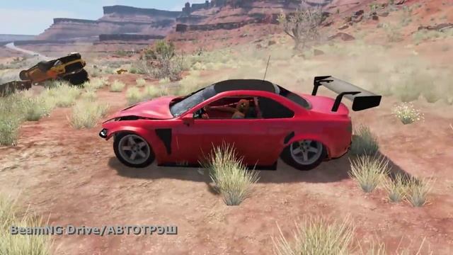 #021_Автомобили против выбоин – BeamNG Drive _ АВТОТРЭШ