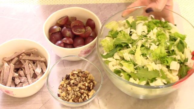 СОЧНЫЙ СЫТНЫЙ Полезный салат с ЯЗЫКОМ. ПП-рецепт Вкусного салата с отварным Языком. Изюминка стола смотреть онлайн