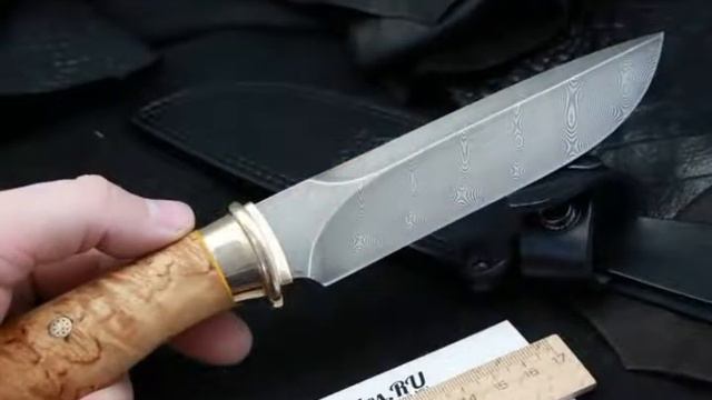 Северная Корона нож Барс (дамаск, карельская береза) смотреть онлайн