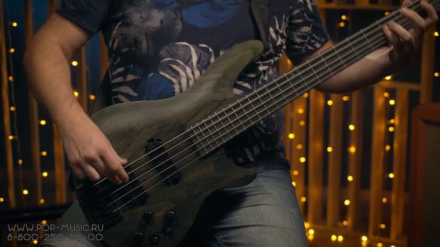SCHECTER C-5 APOCALYPSE RUSTY GREY - крутой 5-струнный бас смотреть онлайн