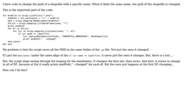GIS: Where to put the save command in a Python with loop and if? смотреть онлайн