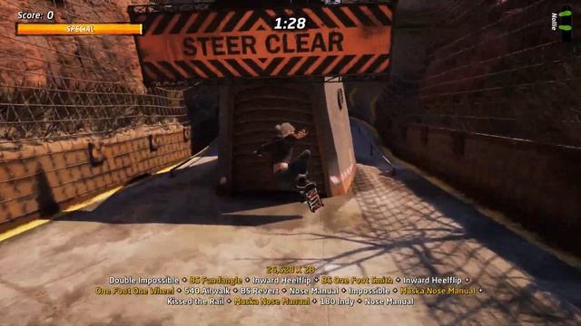 Tony Hawk's Pro Skater 1+2 - Crazy Combo Down The Entire Downhill Jam Level смотреть онлайн