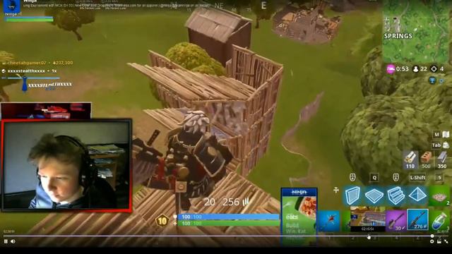 Как NINJA играет в фортнайт? смотреть онлайн