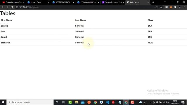 6 Tables in Bootstrap 5 in 2022 Crash Course смотреть онлайн
