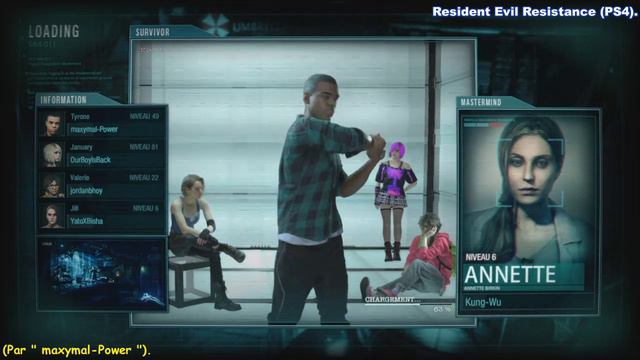 Resident Evil Resistance (PS4 - Version 1.05) - Tyrone " Golden outfit " at experience Level 50 ... смотреть онлайн