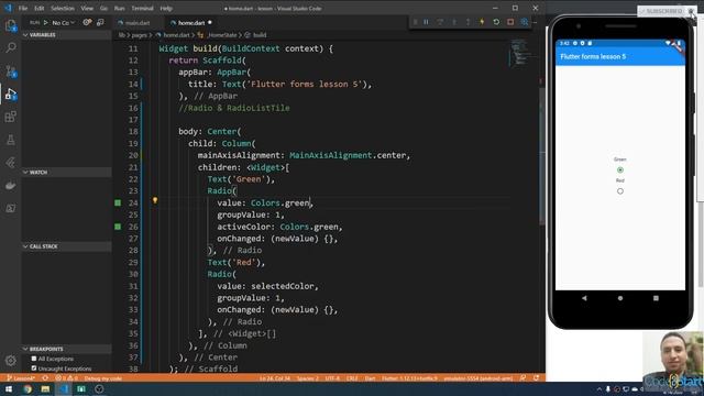 50- Flutter Radio & RadioListTile смотреть онлайн