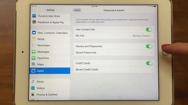 IPhone / IPad Safari - Settings