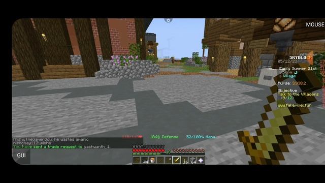 I met a player in fake pixel in minecraft java #youtube #mcjava #fakepixelskyblock #kbm смотреть онлайн