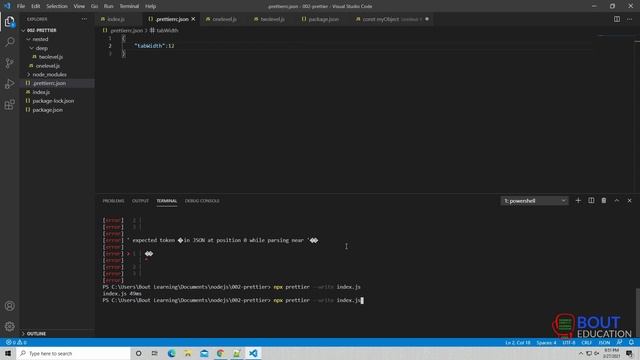 Running Prettier via command line смотреть онлайн