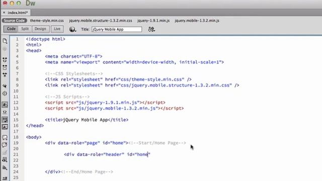 Tutorial 3 Creating a jQuery Mobile Page смотреть онлайн