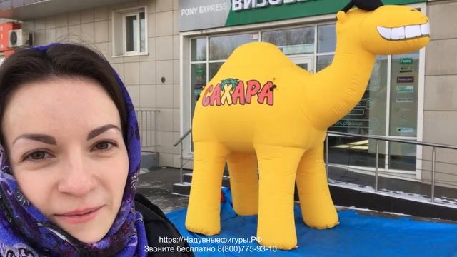 Верблюд высота 3 метра для кафе "Сахара" г. Москва смотреть онлайн