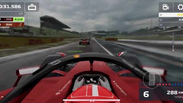 F1 Mobile Racing 2023 |¥| FERRARI VS CUSTOM CAR@ BRAZIL ♤♡♤ Duel Wet Grid Start смотреть онлайн