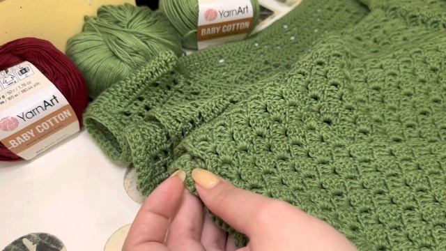 YarnArt. Baby Cotton. Обзор. Рассказываю о пряже и показываю готовые изделия. смотреть онлайн