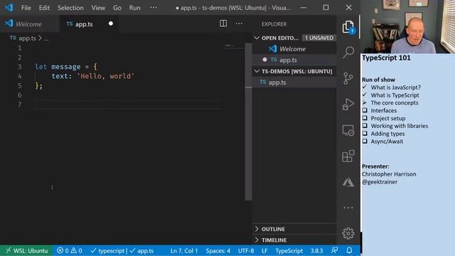 Getting Started With TypeScript смотреть онлайн