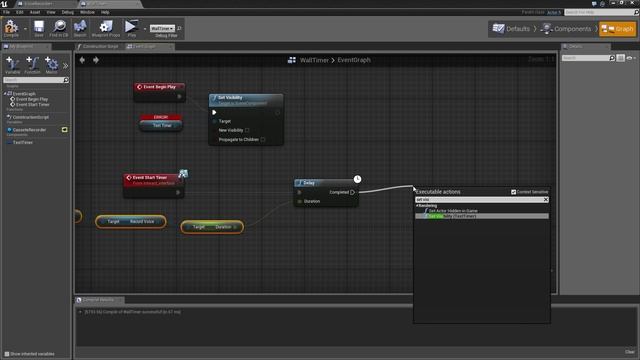 Unreal Engine 4. Blueprint. Урок 12. Таймер обратно отсчёта. Countdown timer смотреть онлайн
