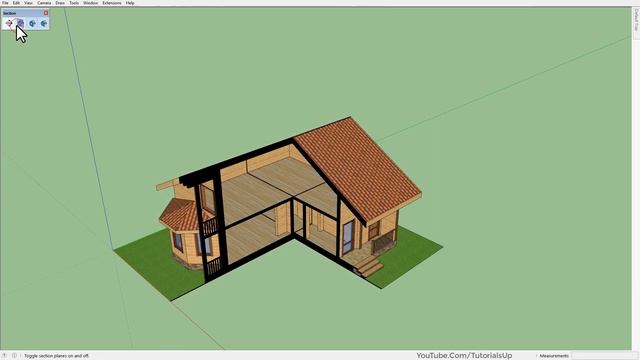 SketchUp Section Cut Quick Tip смотреть онлайн