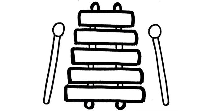 HOW TO DRAW MARACAS, GUITAR AND XYLOPHONE MUSICAL INSTRUMENTS IN EASY WAY AND STEP BY STEP FOR KIDS смотреть онлайн