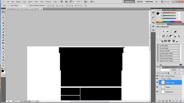 Photoshop Cs4 Cs5 Tutorial: Free YouTube Background Template And How To Edit It