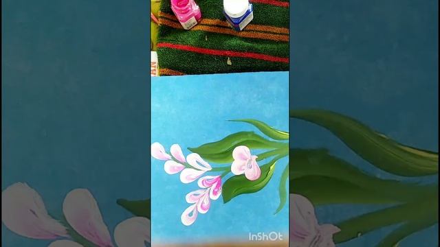 one stroke flower painting #easy painting #shorts #youtubeshort #viral смотреть онлайн