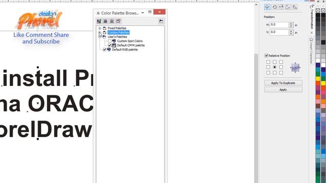 Cara install Profil Warna ORACAL di Coreldraw смотреть онлайн
